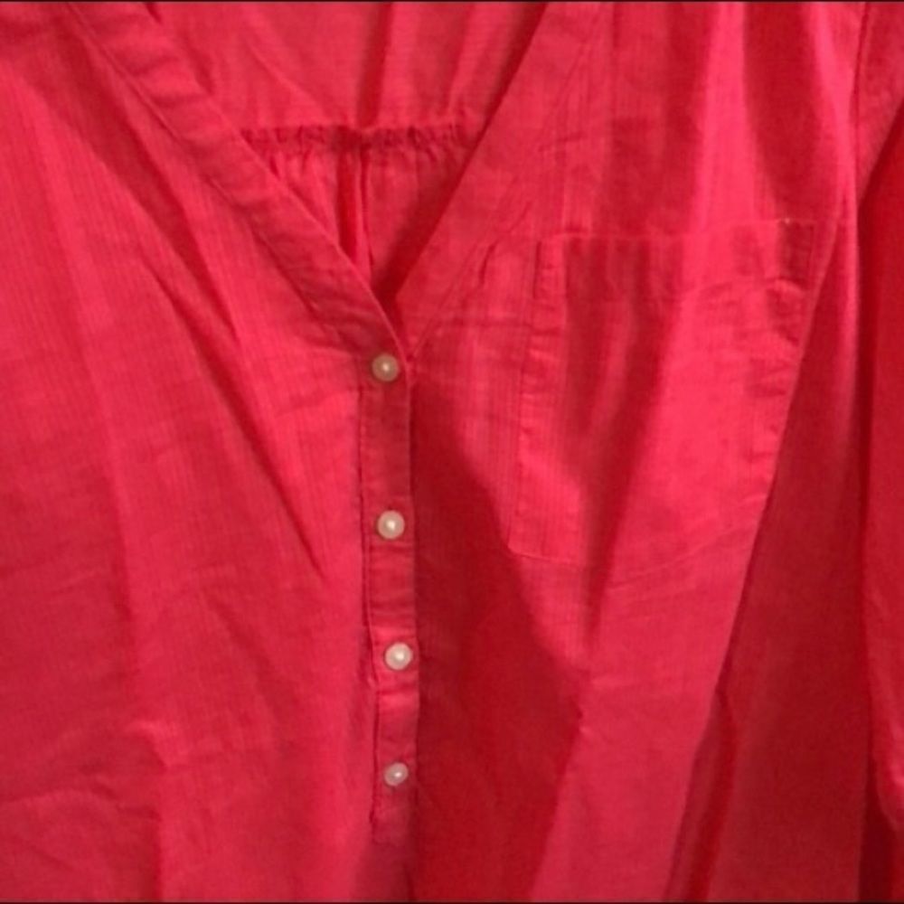 Old Navy Crimson-Red Tunic - Picture 5 of 11